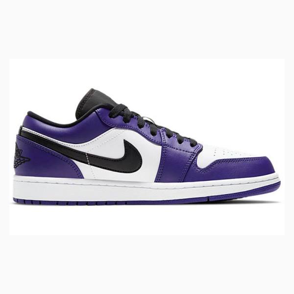 Nike Retro Low Court Tennarit Miesten Air Jordan 1 Violetit Mustat | JD-279UX