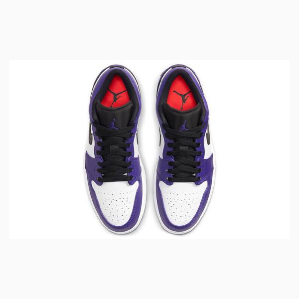 Nike Retro Low Court Tennarit Miesten Air Jordan 1 Violetit Mustat | JD-279UX