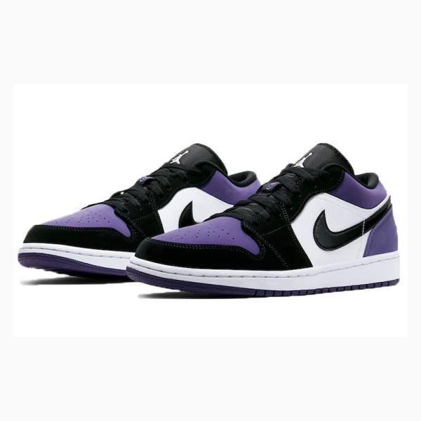 Nike Retro Low Court Tennarit Miesten Air Jordan 1 Violetit | JD-641GF