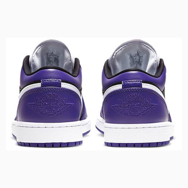 Nike Retro Low Court Tennarit Miesten Air Jordan 1 Violetit Mustat | JD-725OX