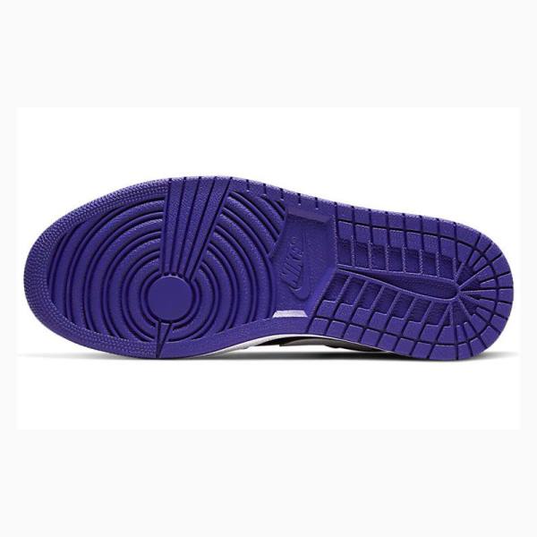 Nike Retro Low Court Tennarit Miesten Air Jordan 1 Violetit Mustat | JD-725OX