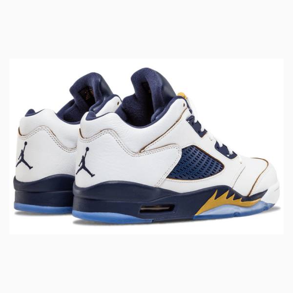 Nike Retro Low Dunk From Above Tennarit Miesten Air Jordan 5 Valkoinen Laivastonsininen | JD-479VJ