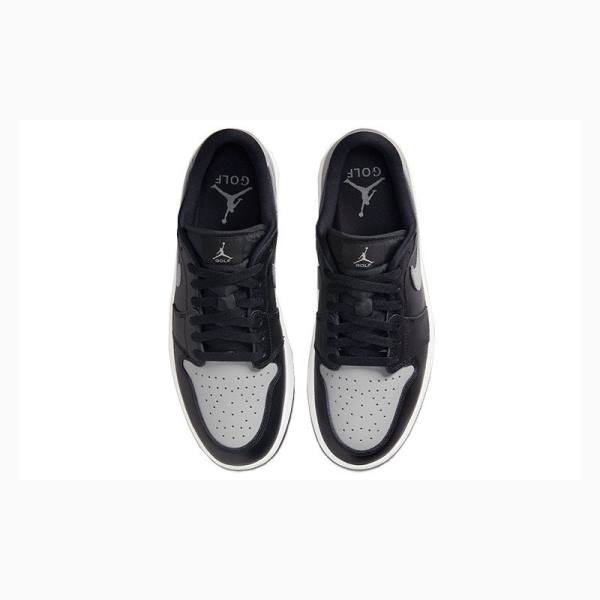Nike Retro Low Golf Shadow Tennarit Miesten Air Jordan 1 Mustat Valkoinen Harmaat | JD-045MS