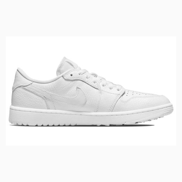 Nike Retro Low Golf Tennarit Miesten Air Jordan 1 Valkoinen | JD-159GM