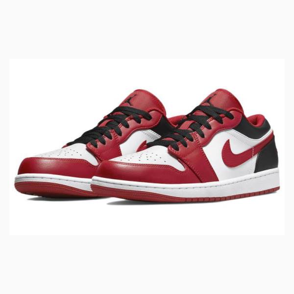 Nike Retro Low Gym Tennarit Miesten Air Jordan 1 Punainen Mustat | JD-581WU