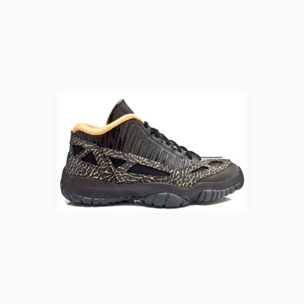 Nike Retro Low IE Tennarit Naisten Air Jordan 11 Mustat Kultaiset | JD-169XF