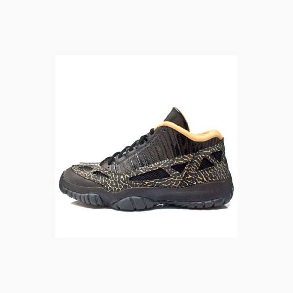 Nike Retro Low IE Tennarit Naisten Air Jordan 11 Mustat Kultaiset | JD-169XF