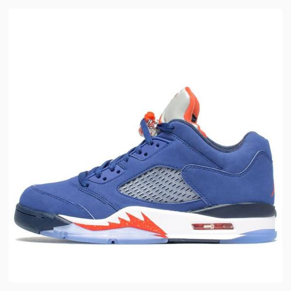 Nike Retro Low Knicks Tennarit Miesten Air Jordan 5 Sininen | JD-850YB