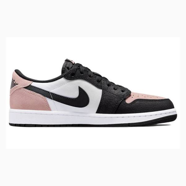Nike Retro Low OG Bleached Coral Tennarit Miesten Air Jordan 1 Valkoinen Mustat Pinkki | JD-076XG