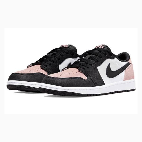 Nike Retro Low OG Bleached Coral Tennarit Miesten Air Jordan 1 Valkoinen Mustat Pinkki | JD-076XG