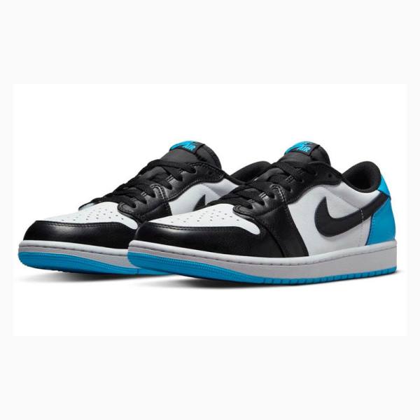 Nike Retro Low OG UNC Tennarit Miesten Air Jordan 1 Mustat Valkoinen Sininen | JD-256MF