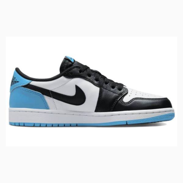 Nike Retro Low OG UNC Tennarit Naisten Air Jordan 1 Mustat Valkoinen Sininen | JD-608IC