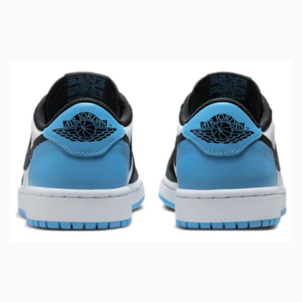 Nike Retro Low OG UNC Tennarit Naisten Air Jordan 1 Mustat Valkoinen Sininen | JD-608IC