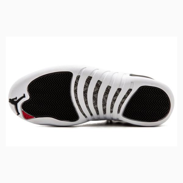 Nike Retro Low Playoffs Tennarit Miesten Air Jordan 12 Mustat Valkoinen | JD-279AF