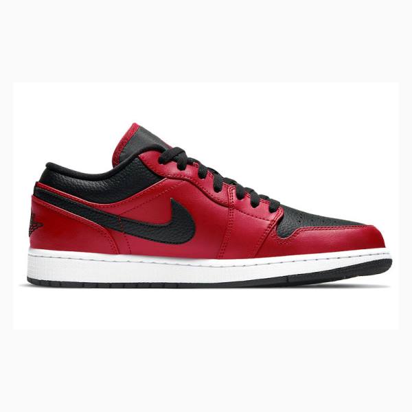 Nike Retro Low Reverse Bred Tennarit Miesten Air Jordan 1 Punainen Mustat | JD-653HZ
