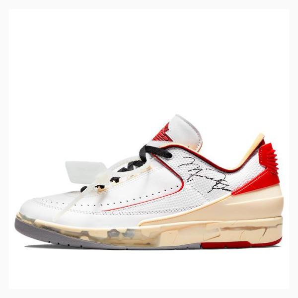 Nike Retro Low SP Tennarit Miesten Air Jordan 2 Valkoinen Punainen | JD-379KN