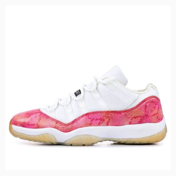 Nike Retro Low \'Snakeskin\' Tennarit Naisten Air Jordan 11 Valkoinen Pinkki | JD-240CP
