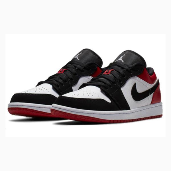 Nike Retro Low Tennarit Miesten Air Jordan 1 Punainen Mustat | JD-018NM