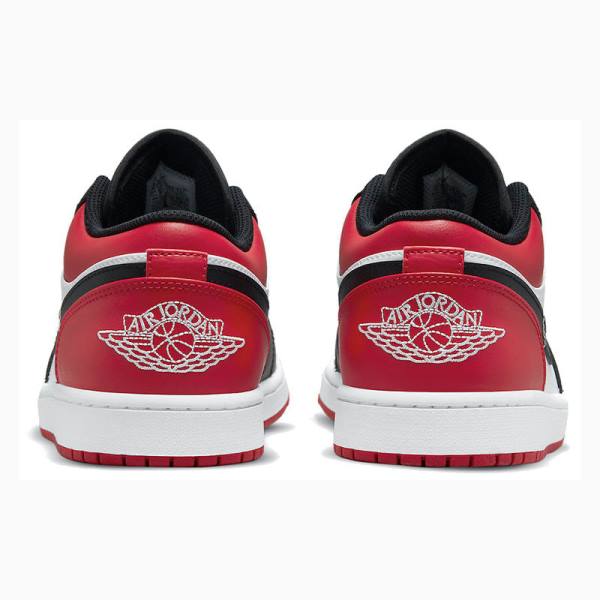 Nike Retro Low Tennarit Miesten Air Jordan 1 Mustat Valkoinen Punainen | JD-250IB