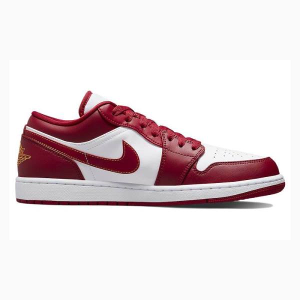 Nike Retro Low Tennarit Miesten Air Jordan 1 Valkoinen Punainen | JD-459UD