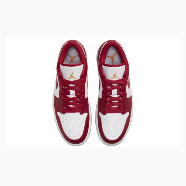 Nike Retro Low Tennarit Miesten Air Jordan 1 Valkoinen Punainen | JD-459UD