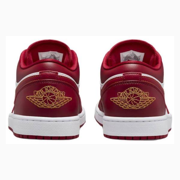 Nike Retro Low Tennarit Miesten Air Jordan 1 Valkoinen Punainen | JD-459UD