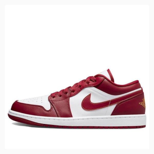 Nike Retro Low Tennarit Miesten Air Jordan 1 Valkoinen Punainen | JD-459UD