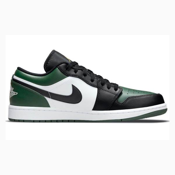 Nike Retro Low Tennarit Miesten Air Jordan 1 Mustat Valkoinen Vihreä | JD-502IF