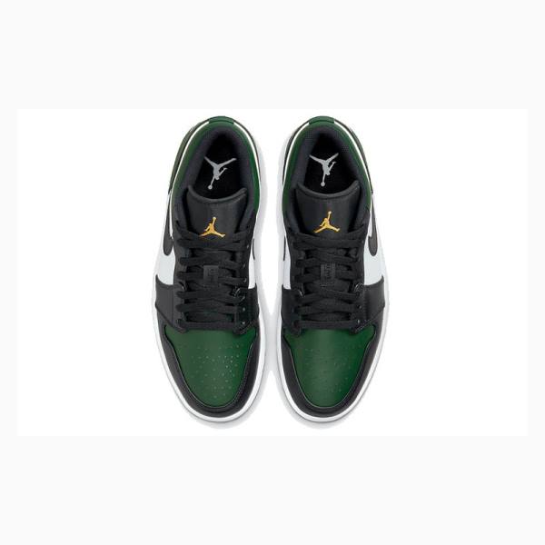 Nike Retro Low Tennarit Miesten Air Jordan 1 Mustat Valkoinen Vihreä | JD-502IF