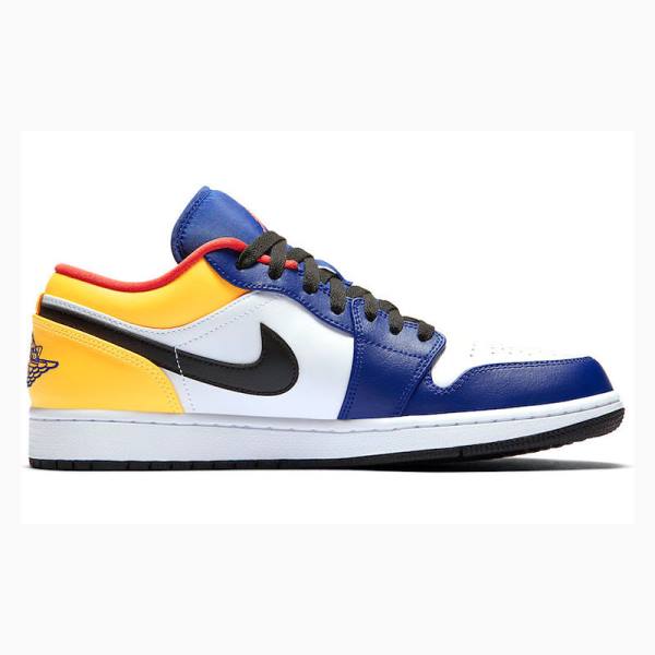 Nike Retro Low Tennarit Miesten Air Jordan 1 Sininen Keltainen | JD-780WR