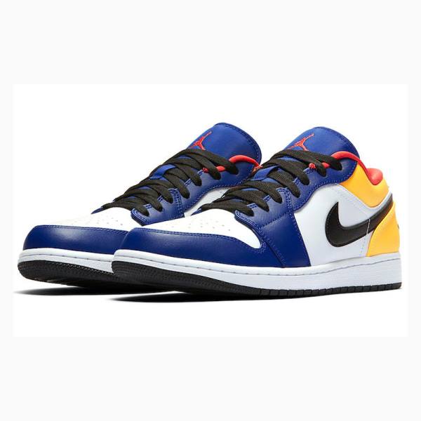 Nike Retro Low Tennarit Miesten Air Jordan 1 Sininen Keltainen | JD-780WR