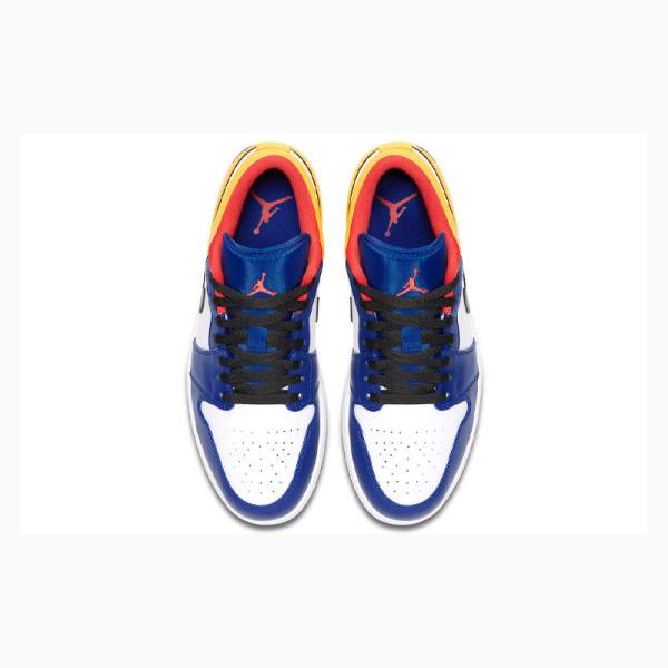 Nike Retro Low Tennarit Miesten Air Jordan 1 Sininen Keltainen | JD-780WR