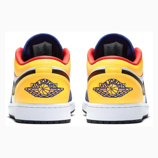 Nike Retro Low Tennarit Miesten Air Jordan 1 Sininen Keltainen | JD-780WR