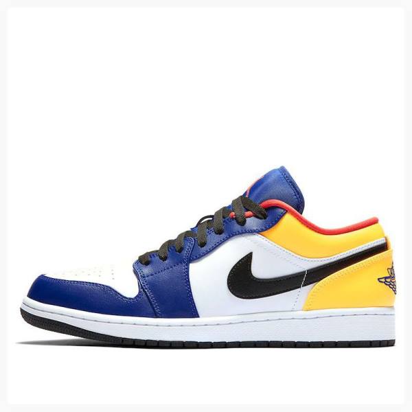 Nike Retro Low Tennarit Miesten Air Jordan 1 Sininen Keltainen | JD-780WR