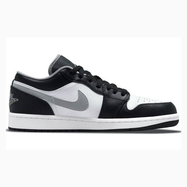 Nike Retro Low Tennarit Miesten Air Jordan 1 Mustat Valkoinen Harmaat | JD-874LD