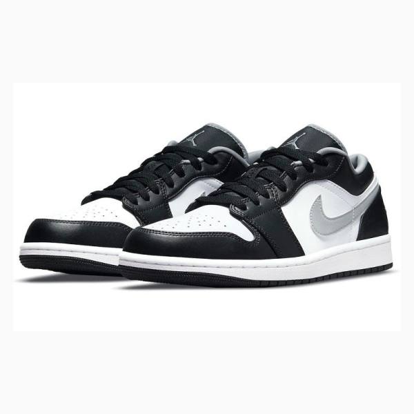 Nike Retro Low Tennarit Miesten Air Jordan 1 Mustat Valkoinen Harmaat | JD-874LD