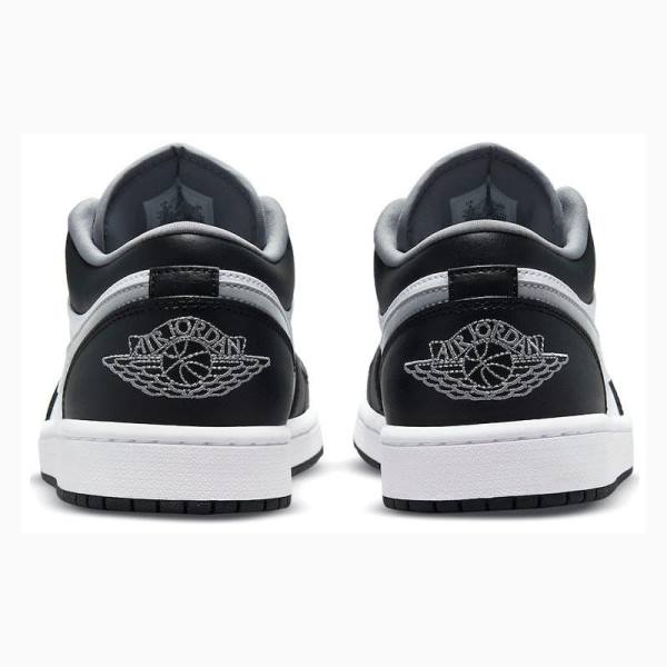 Nike Retro Low Tennarit Miesten Air Jordan 1 Mustat Valkoinen Harmaat | JD-874LD