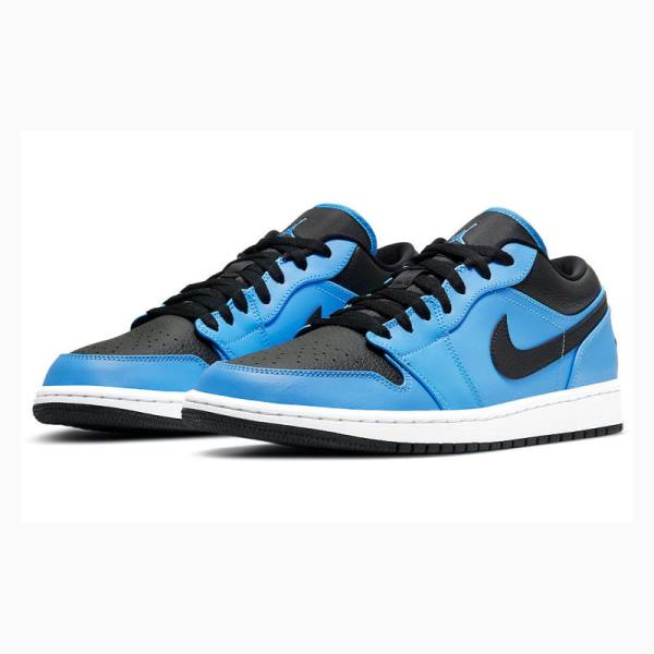 Nike Retro Low University Tennarit Miesten Air Jordan 1 Sininen Mustat | JD-702TS