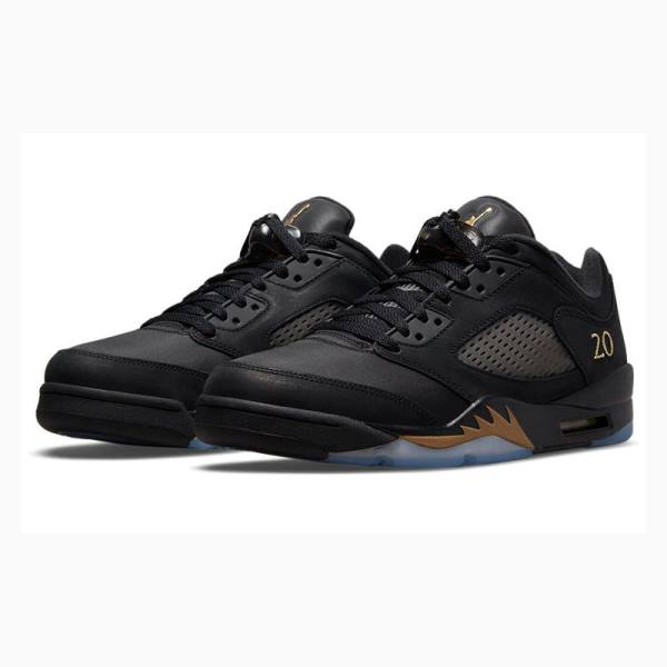 Nike Retro Low Wings Class of 2020-2021 Tennarit Miesten Air Jordan 5 Mustat | JD-975WQ
