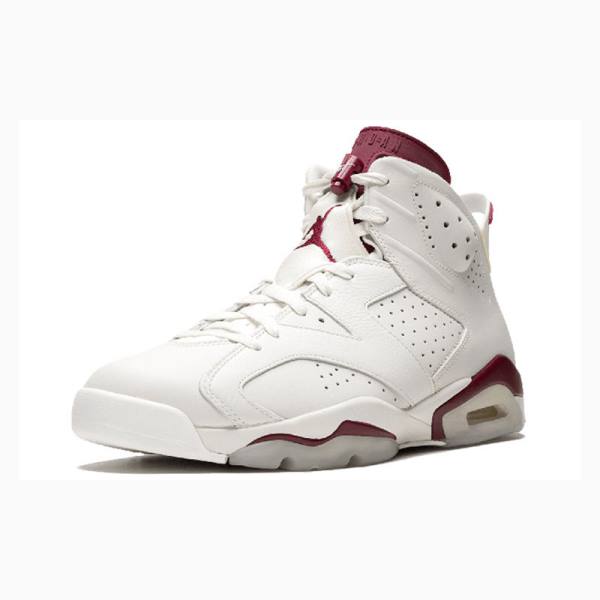 Nike Retro Maroon Koripallokengät Miesten Air Jordan 6 Valkoinen Punainen | JD-507WJ