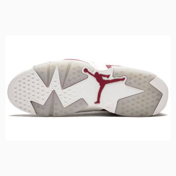 Nike Retro Maroon Koripallokengät Miesten Air Jordan 6 Valkoinen Punainen | JD-507WJ