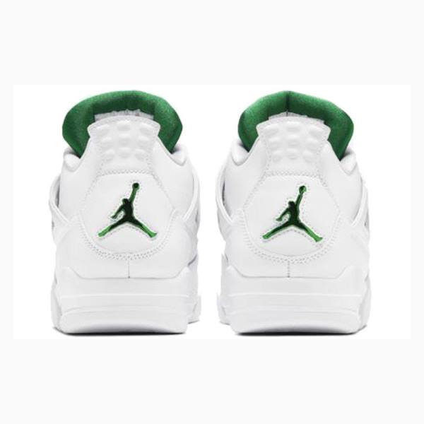 Nike Retro Metallic Pack Koripallokengät Miesten Air Jordan 4 Valkoinen Vihreä | JD-691EA