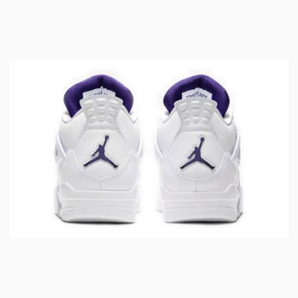 Nike Retro Metallic Pack Koripallokengät Miesten Air Jordan 4 Valkoinen Violetit | JD-729RY
