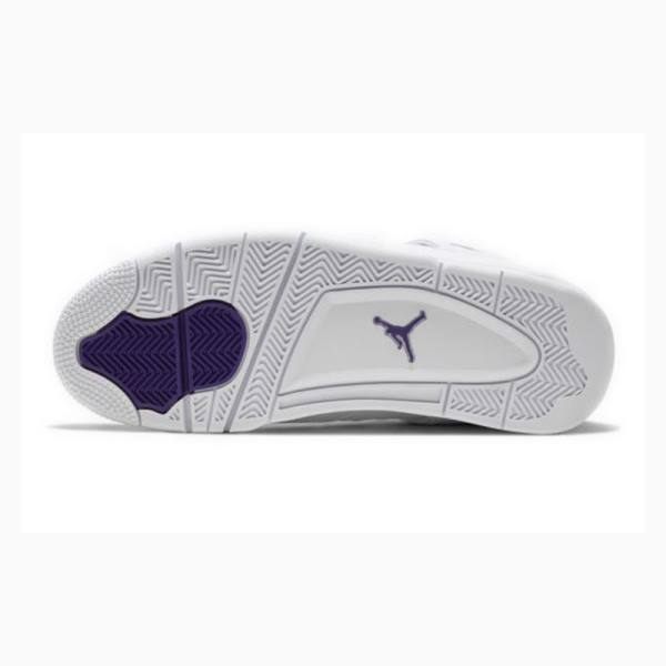 Nike Retro Metallic Pack Koripallokengät Miesten Air Jordan 4 Valkoinen Violetit | JD-729RY