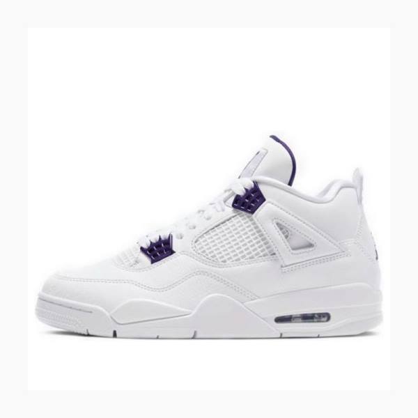 Nike Retro Metallic Pack Koripallokengät Miesten Air Jordan 4 Valkoinen Violetit | JD-729RY