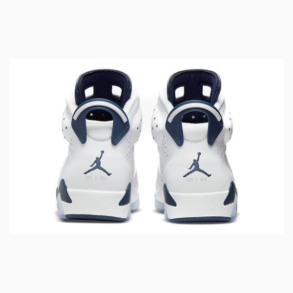 Nike Retro Midnight Koripallokengät Miesten Air Jordan 6 Valkoinen Laivastonsininen | JD-562QT