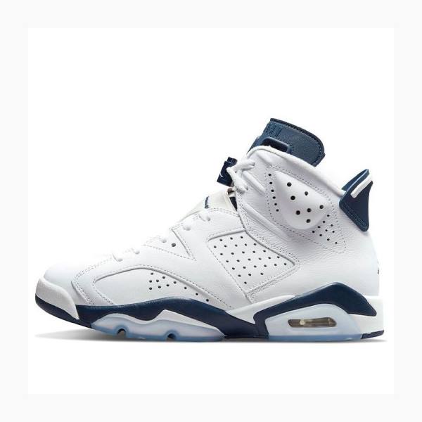 Nike Retro Midnight Koripallokengät Miesten Air Jordan 6 Valkoinen Laivastonsininen | JD-562QT