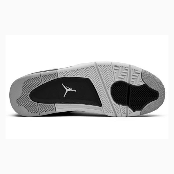 Nike Retro Military Black Koripallokengät Miesten Air Jordan 4 Valkoinen Hopea | JD-384DW