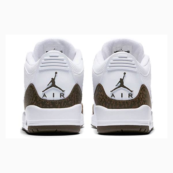 Nike Retro Mocha Koripallokengät Miesten Air Jordan 3 Valkoinen Ruskea | JD-258YC