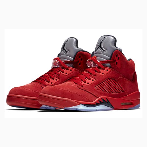 Nike Retro Mokka Koripallokengät Miesten Air Jordan 5 Punainen | JD-341KL